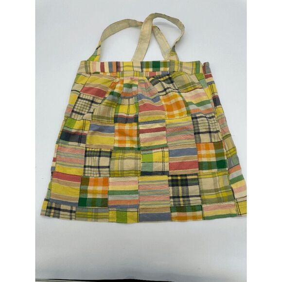 J. Crew Top Patch Work w/ Straps Criss Crossed on Back Sz 2 Cotton Multicolored - Picture 3 of 7